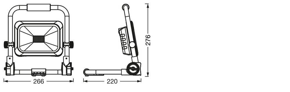 Ledvance Akku-LED-Arbeitsleuchte LED W #4058075831131
