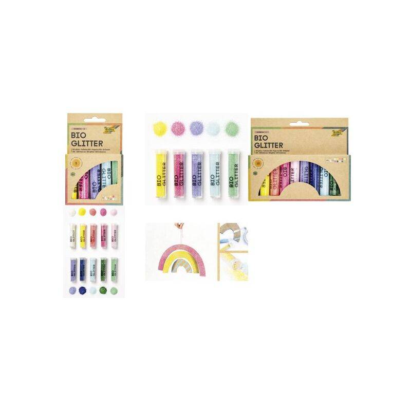 folia BIO Glitter Mix RAINBOW "M"