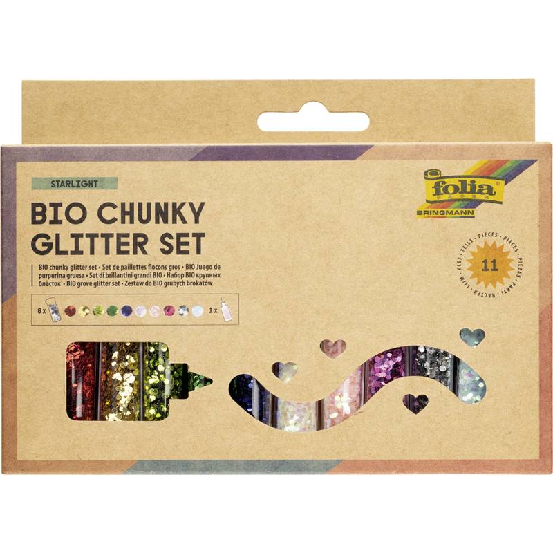 folia BIO Chunky Glitter-Set Starlight