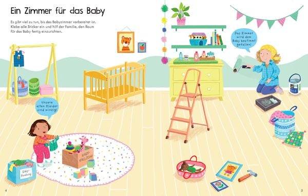 Mein erstes Stickerbuch: Wir bekommen ein Geschwisterchen!