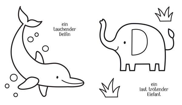 Kleine Kreativ-Werkstatt: Ganz einfach ganz viel ausmalen: Tiere