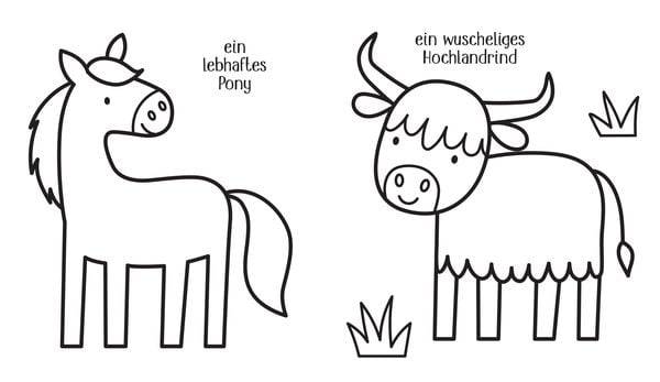 Kleine Kreativ-Werkstatt: Ganz einfach ganz viel ausmalen: Tiere