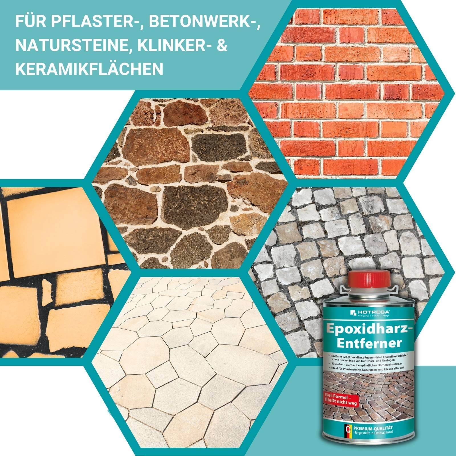 HOTREGA Epoxidharz Entferner 1L, Handpadhalter, Handpad