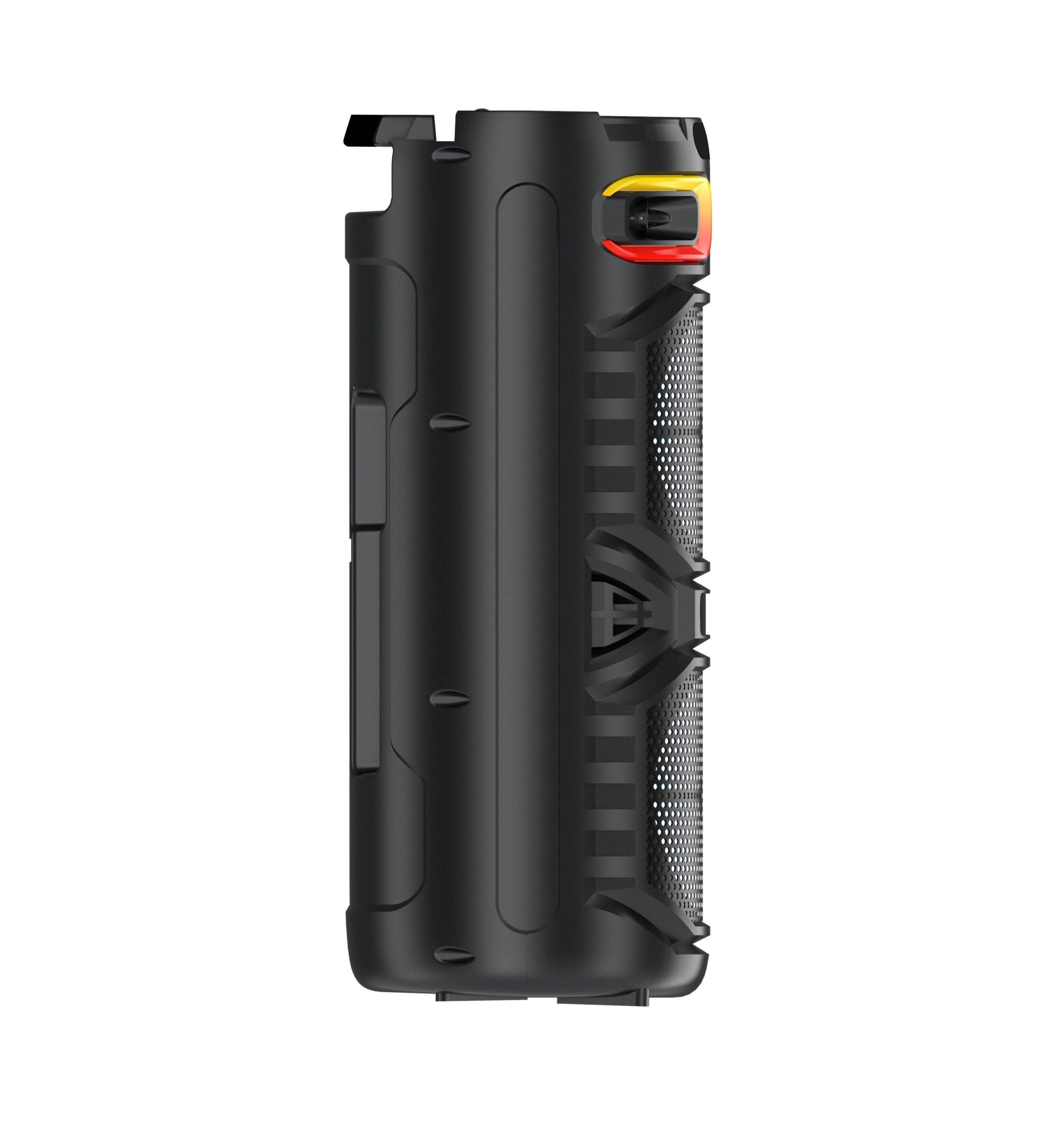Denver BPS-355 - Bluetooth Party Lautsprecher 160W RGB LED Ringlicht TWS Stereo Mikrofoneingang 2400mAh Akku Outdoor