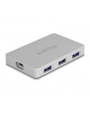 Delock 7 Port USB Hub mit 4 x Type-C Buchse und 3 Typ-A PD 82 Digital/Daten
