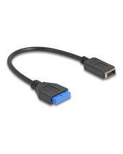 Delock USB 5 Gbps Kabel Pfostenbuchse zu intern Typ-E Key A Buchse 25 cm Digital/Daten 0,25 m 20-polig