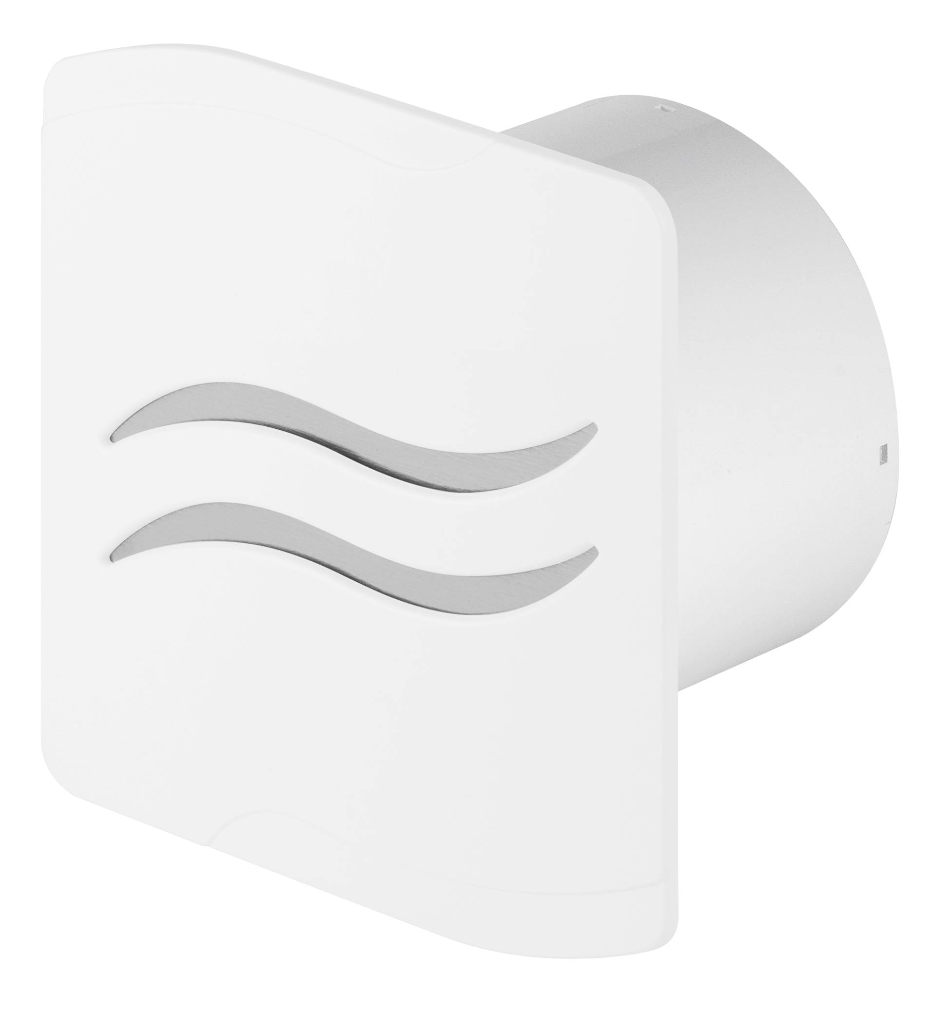 Badlüfter Lüfter Badventilator Wohnraumlüfter Wandlüfter Wandventilator Ø 100 mm Drehzahlgesteuert / Programmierbar weiß / silber