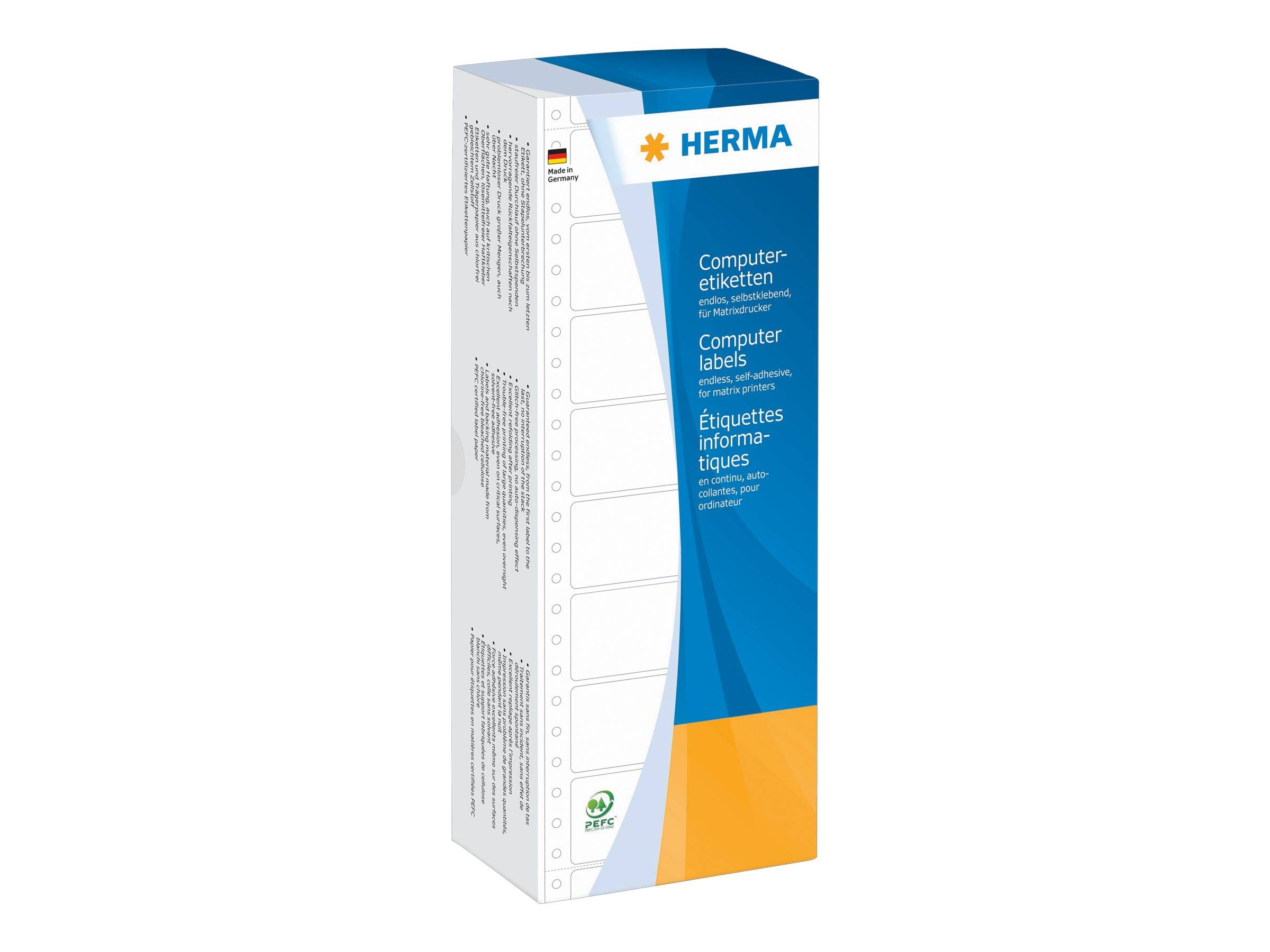 HERMA Computer labels - Papier - matt - permanent selbstklebend