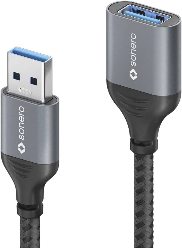 SONERO USB 3.0 Verlängerung SPC-U055-005 0,5m grau-schwarz