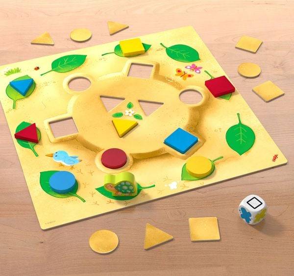 HABA 1307043001 - Meine ersten Spiele, Hildas Farben & Förmchen, Würfelspiel