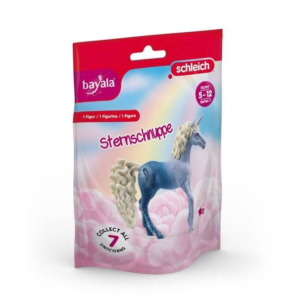 Schleich 70797 - Bayala, Einhorn Sternschnuppe, Sammeleinhorn, Spielfigur, 10x9x2cm