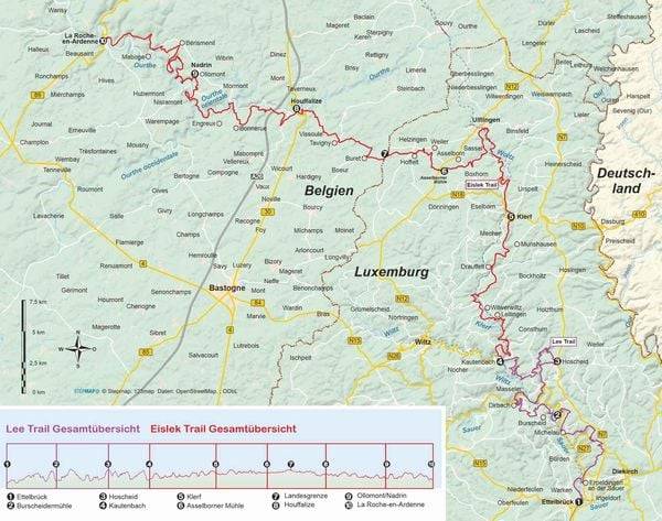 Luxemburg/Belgien: Lee Trail und Eislek Trail