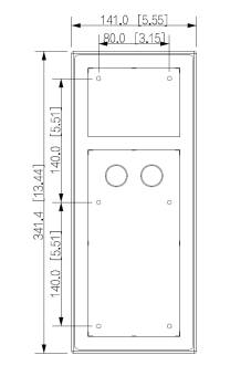 Dahua - VTM53R3 - 3 Modul Aufputz Regendach