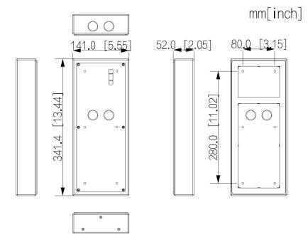 Dahua - VTM53R3 - 3 Modul Aufputz Regendach