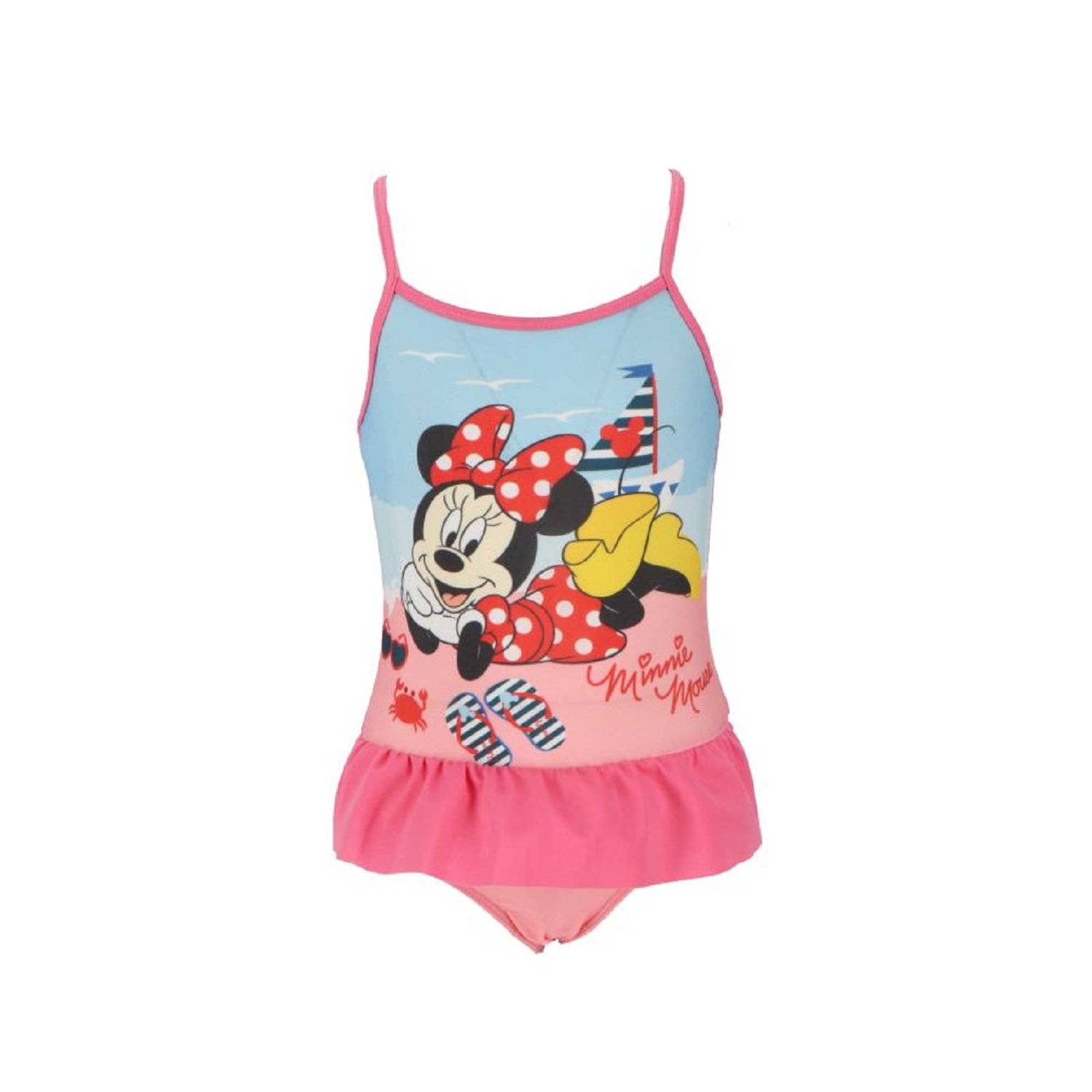 Minnie Mouse Badeanzug Schwimmanzug Badebekleidung Schwimmkleidung für Kinder Rosa 3/4 Jahre