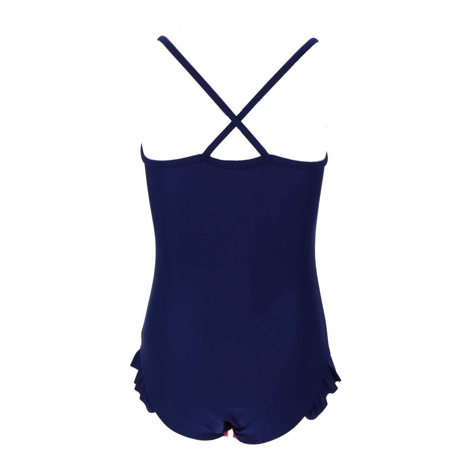 Minnie Mouse Schwimmanzug Schwimmkleidung für Mädchen Farbenfroher Badeanzug Dunkelblau 7/8 Jahre