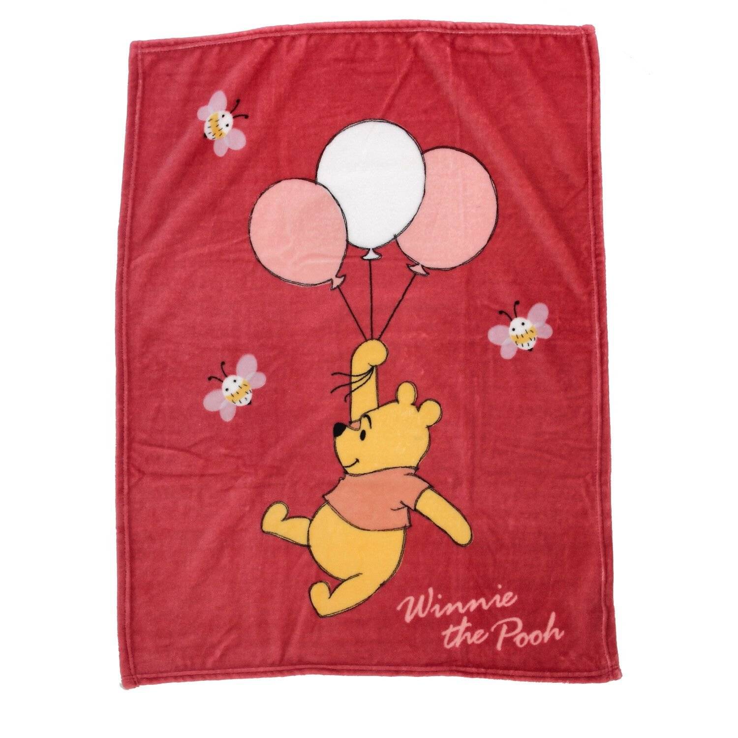 Pu der Bär Baby Decke Flauschige Korallen Fleecedecke für Babys 100cm x 75 cm