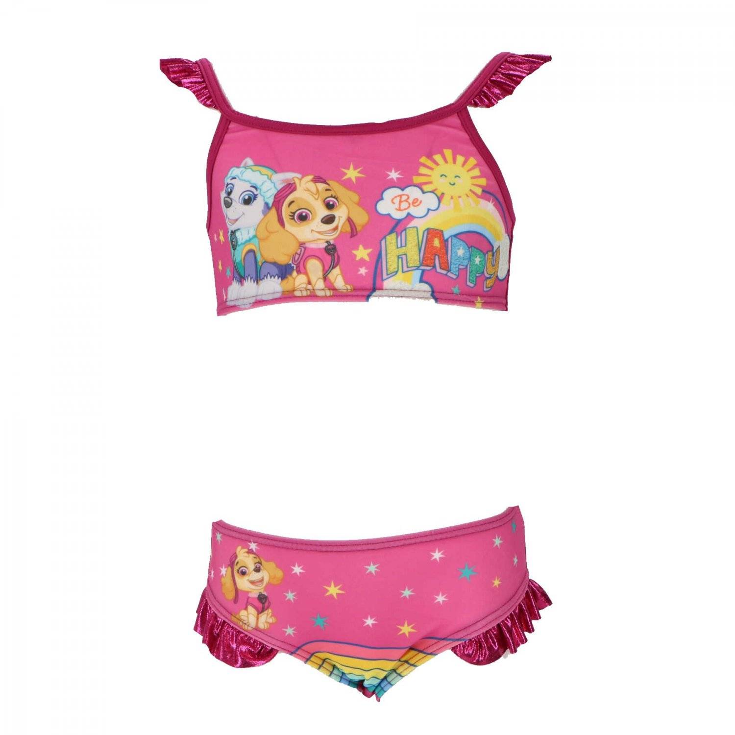 Paw Patrol Mädchen Bikini Fröhliche Schwimmkleidung mit Farbenfrohem Design 3 Jahre Bordeauxror