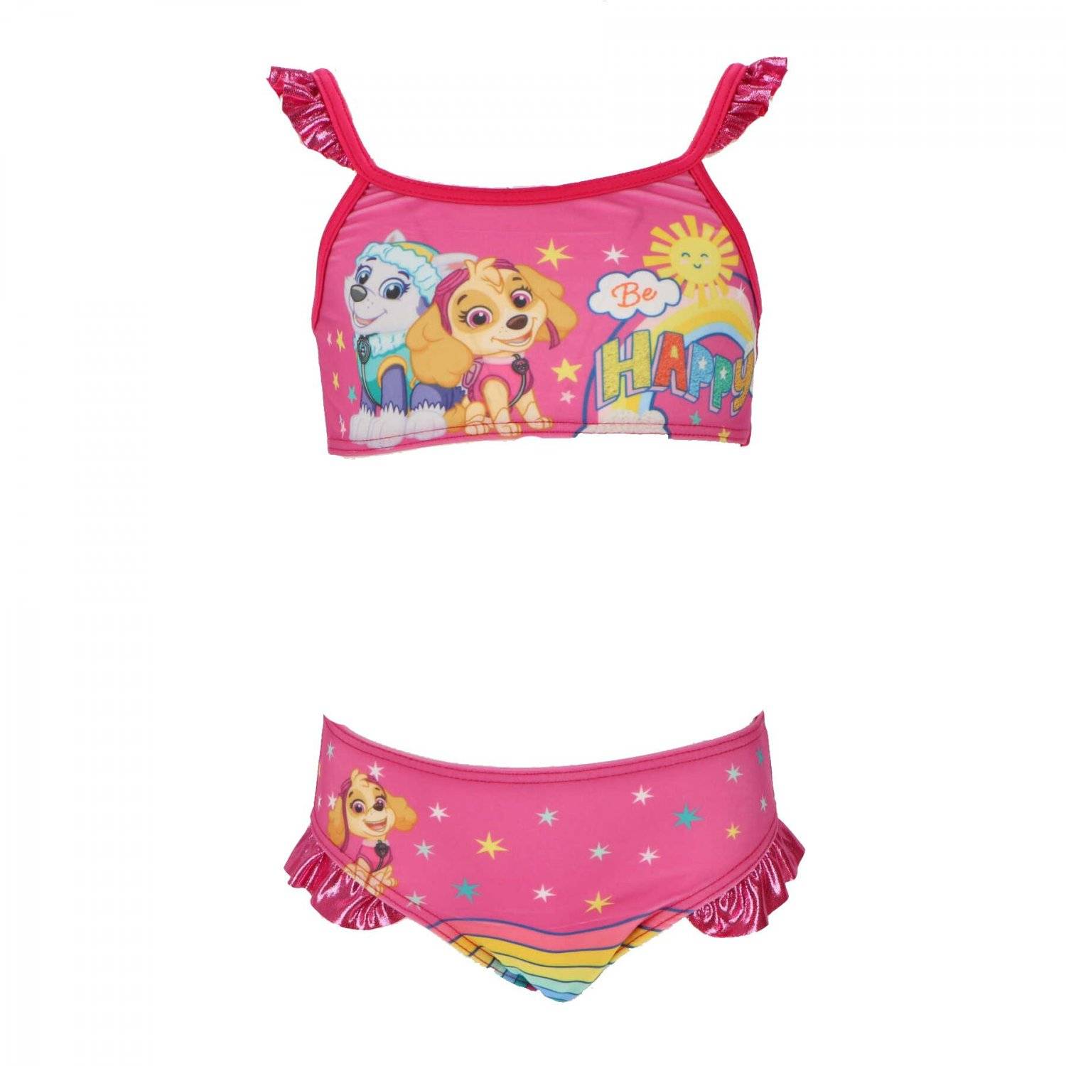 Paw Patrol Mädchen Bikini Fröhliche Schwimmkleidung mit Farbenfrohem Design 8 Jahre Pink