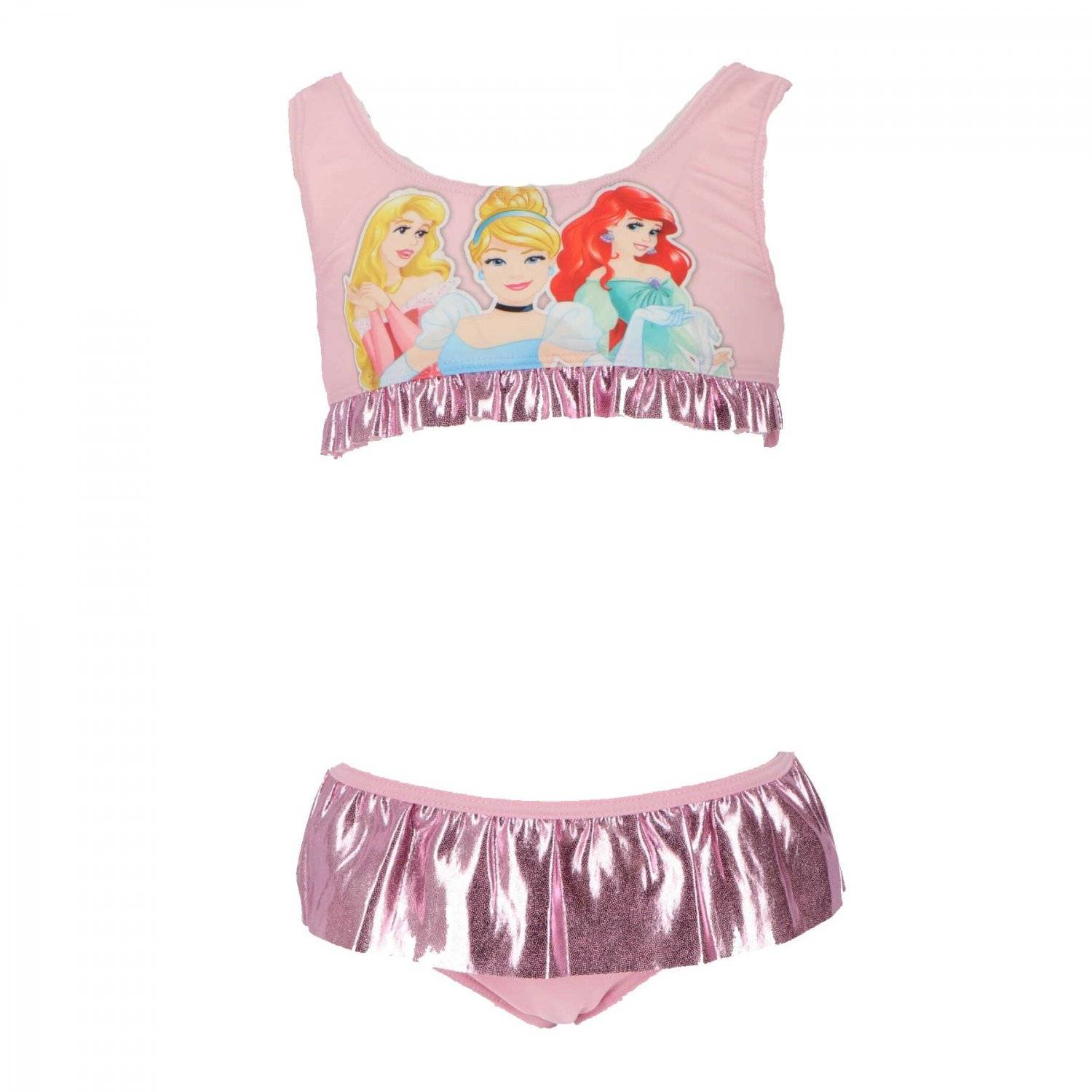 Princess Disney Badeanzug Fröhlicher Bikini für kleine Prinzessinnen 3 Jahre Rosa