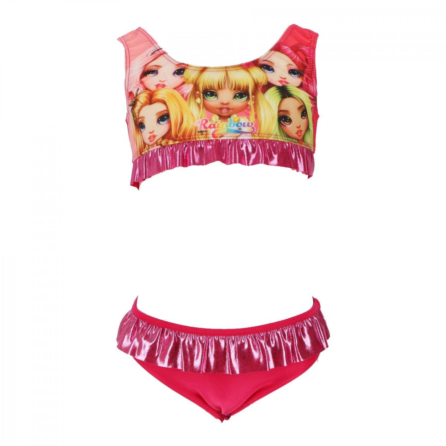 Rainbow High Mädchen Badeanzug Bikini für fröhliche Schwimmabenteuer 7/8 Jahre