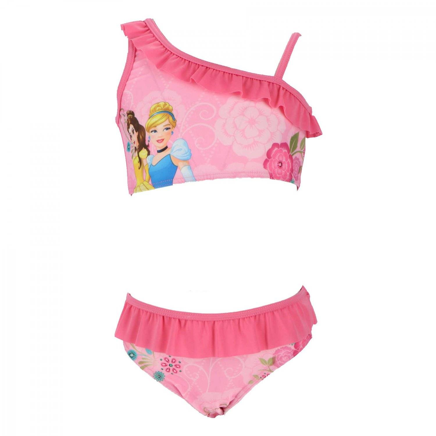 Disney Prinzessinnen Badeanzug Bikini Fröhliche Schwimmkleidung für Mädchen 3/4 Jahre