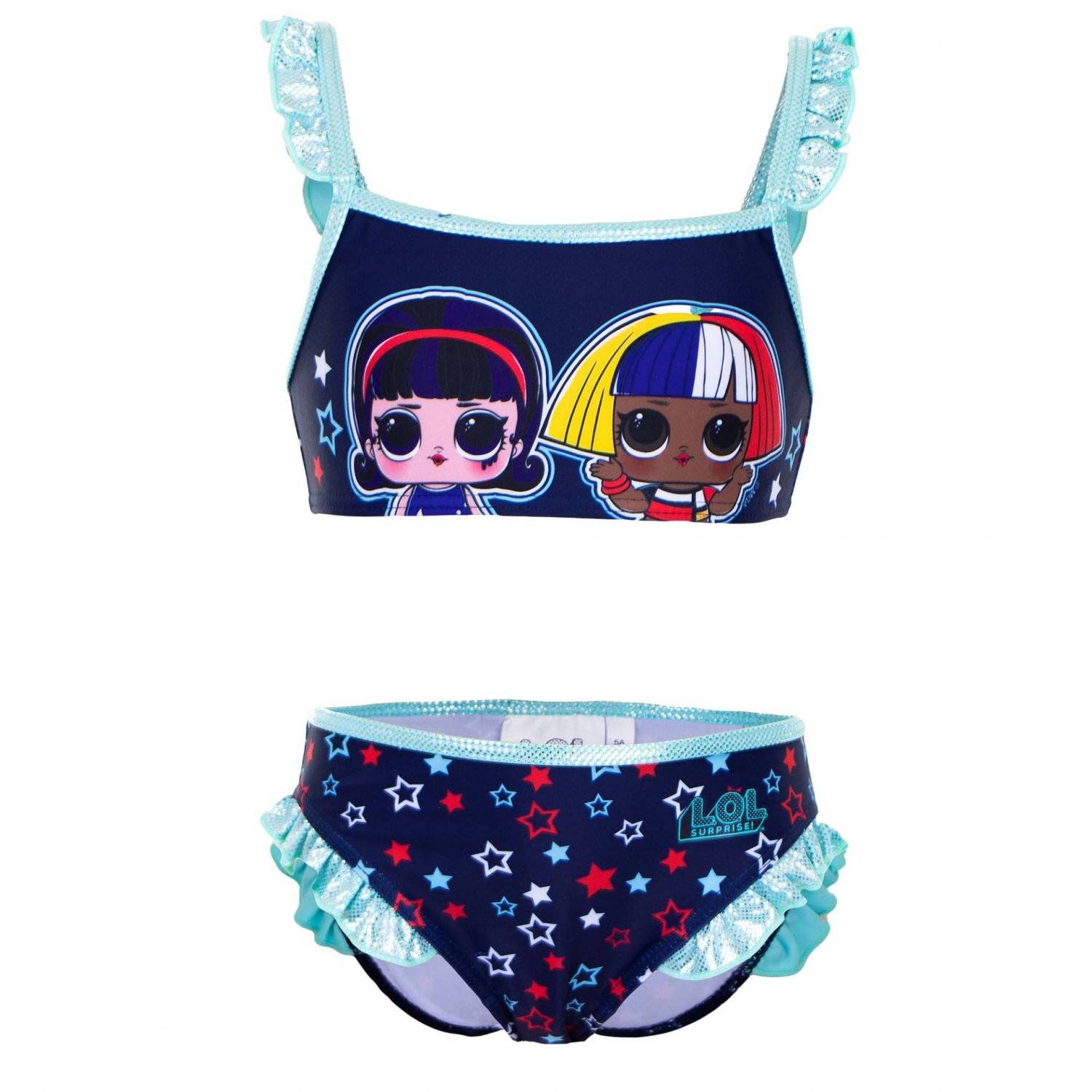 LOL Surprise Badeanzug für Mädchen Farbenfrohe Schwimmkleidung für kleine Fashionistas Dunkelblau 6 Jahre