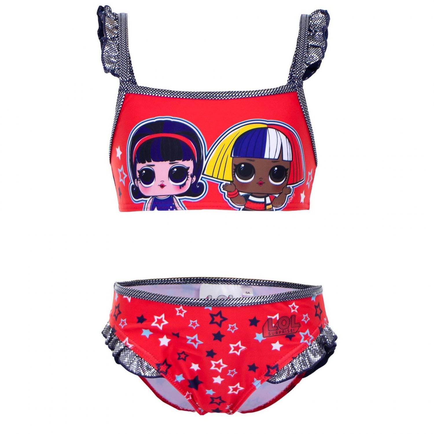 LOL Surprise Badeanzug für Mädchen Farbenfrohe Schwimmkleidung für kleine Fashionistas Rot 9 Jahre