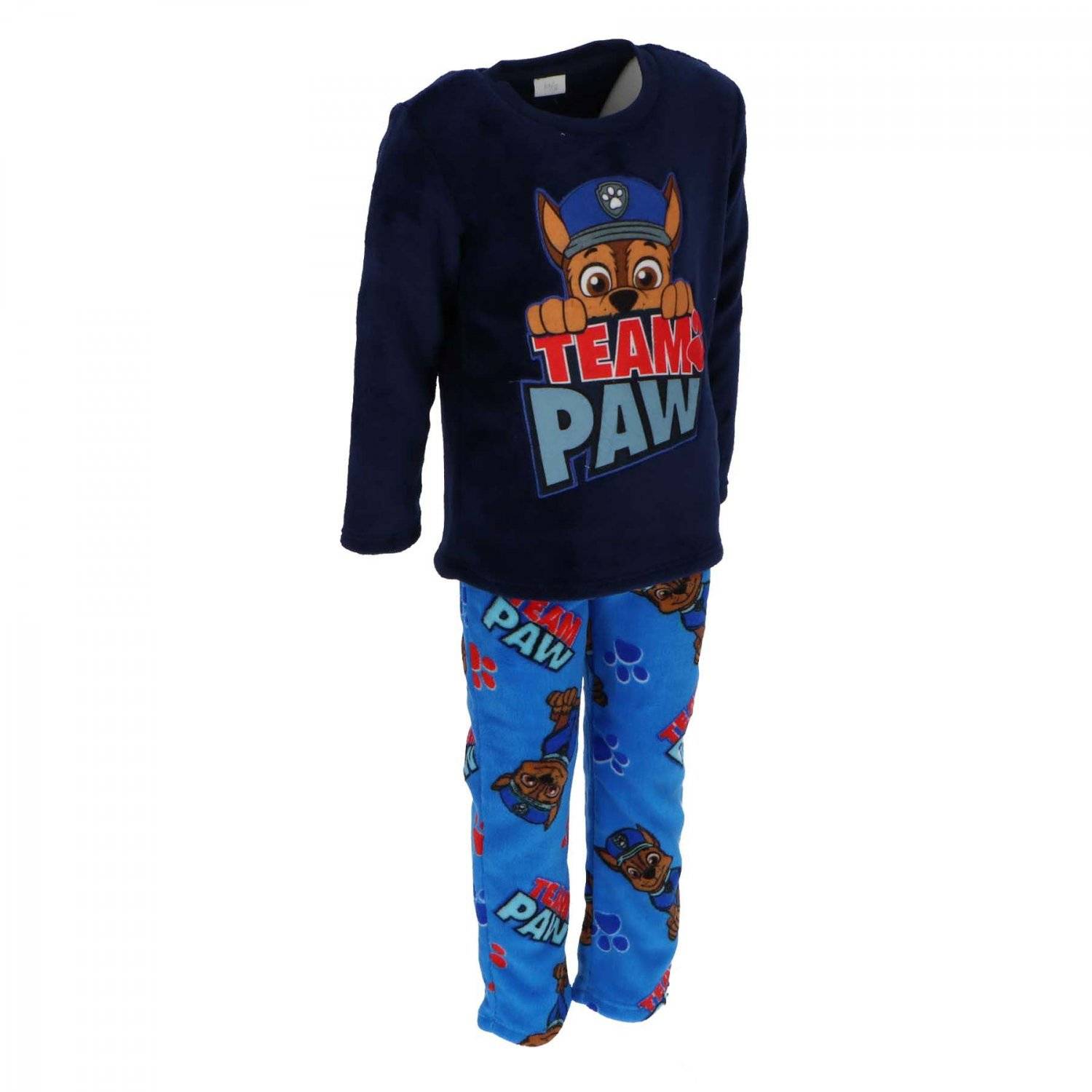 PAW Patrol Kinder-Pyjama aus Korallen-Fleece – Weicher und gemütlicher Schlafanzug 98/104 cm