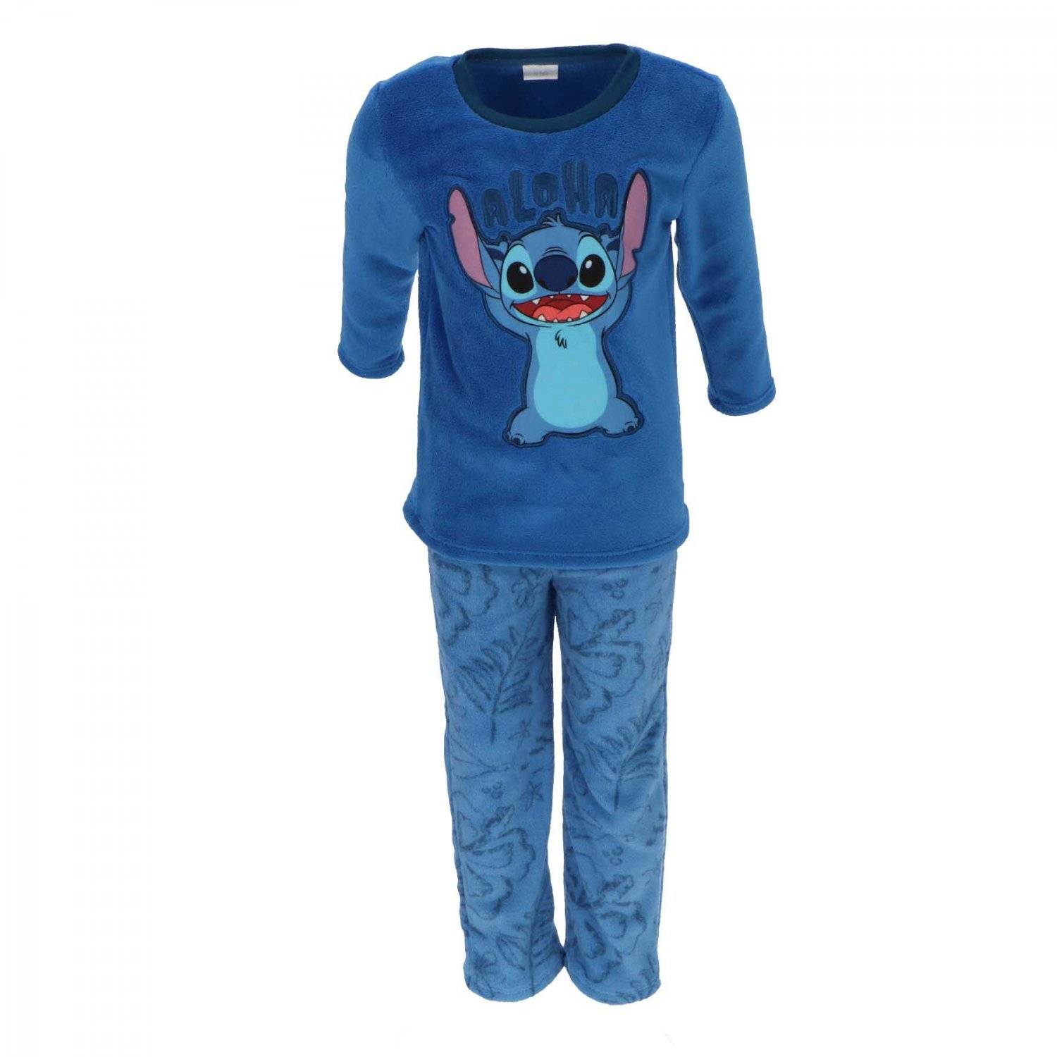 Lilo & Stitch Korallen-Fleece Schlafanzug für Kinder Gemütlicher Pyjama 110/116 cm