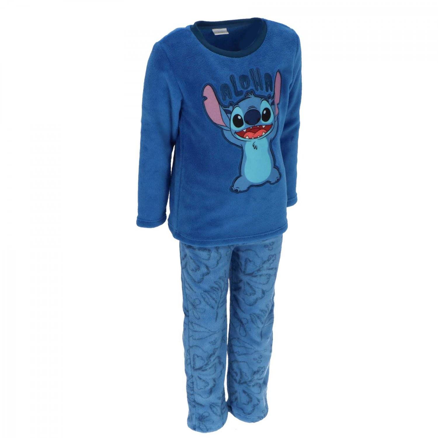 Lilo & Stitch Korallen-Fleece Schlafanzug für Kinder Gemütlicher Pyjama 110/116 cm
