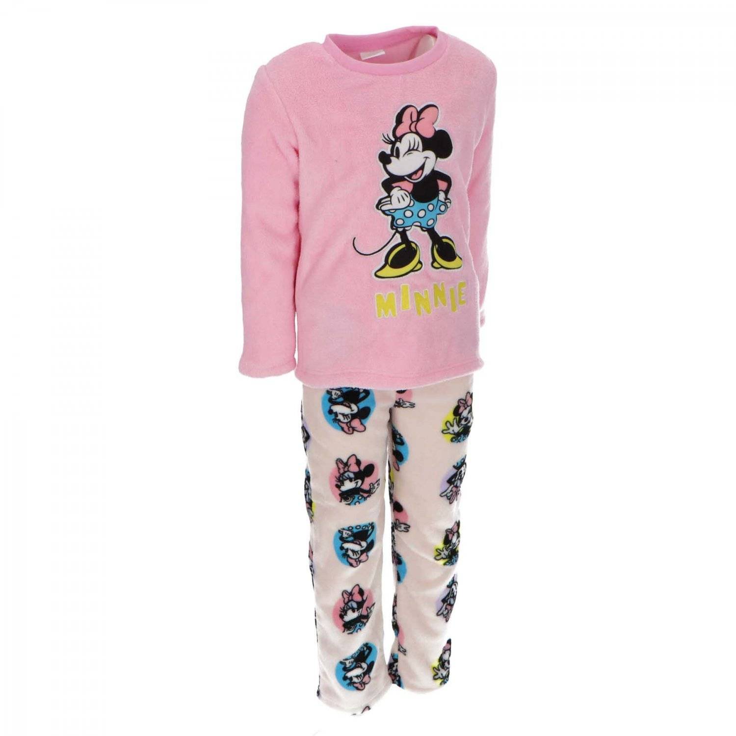 Minnie Mouse Korallen-Fleece Pyjama Schlafanzug für Kinder 122/128 cm