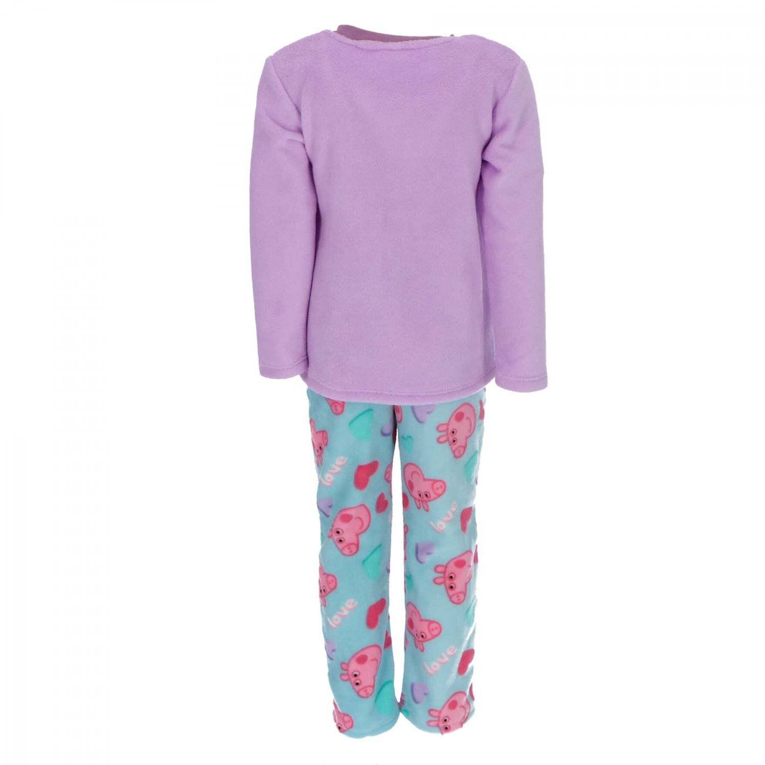 Peppa Pig Korallen-Fleece Pyjama – Kuscheliger Schlafanzug für kleine Fans 110/116 cm