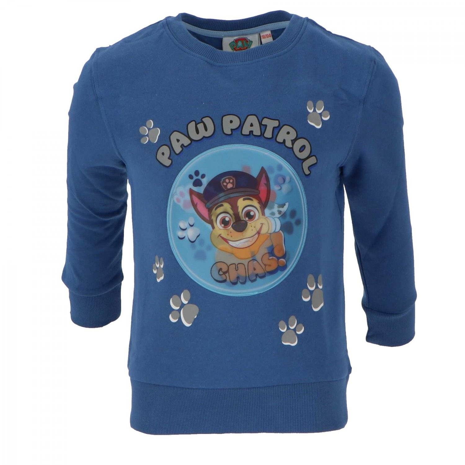 PAW Patrol – Helfer auf vier Pfoten Sweatshirt Pullover für Kinder Blau 98/104 cm