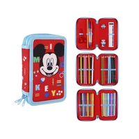 Komplettes Mickey Maus Federmäppchen 44-teiliges Set für Schule und Zuhause Komplettes Mickey Maus Federmäppchen 44-teiliges Set für Schule und Zuhause