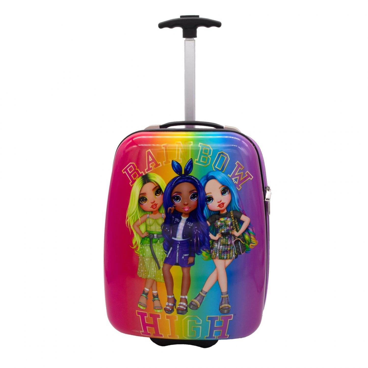 Rainbow High Kinder-Koffer Trolley Reisekoffer Praktischer Reisebegleiter für junge Entdecker