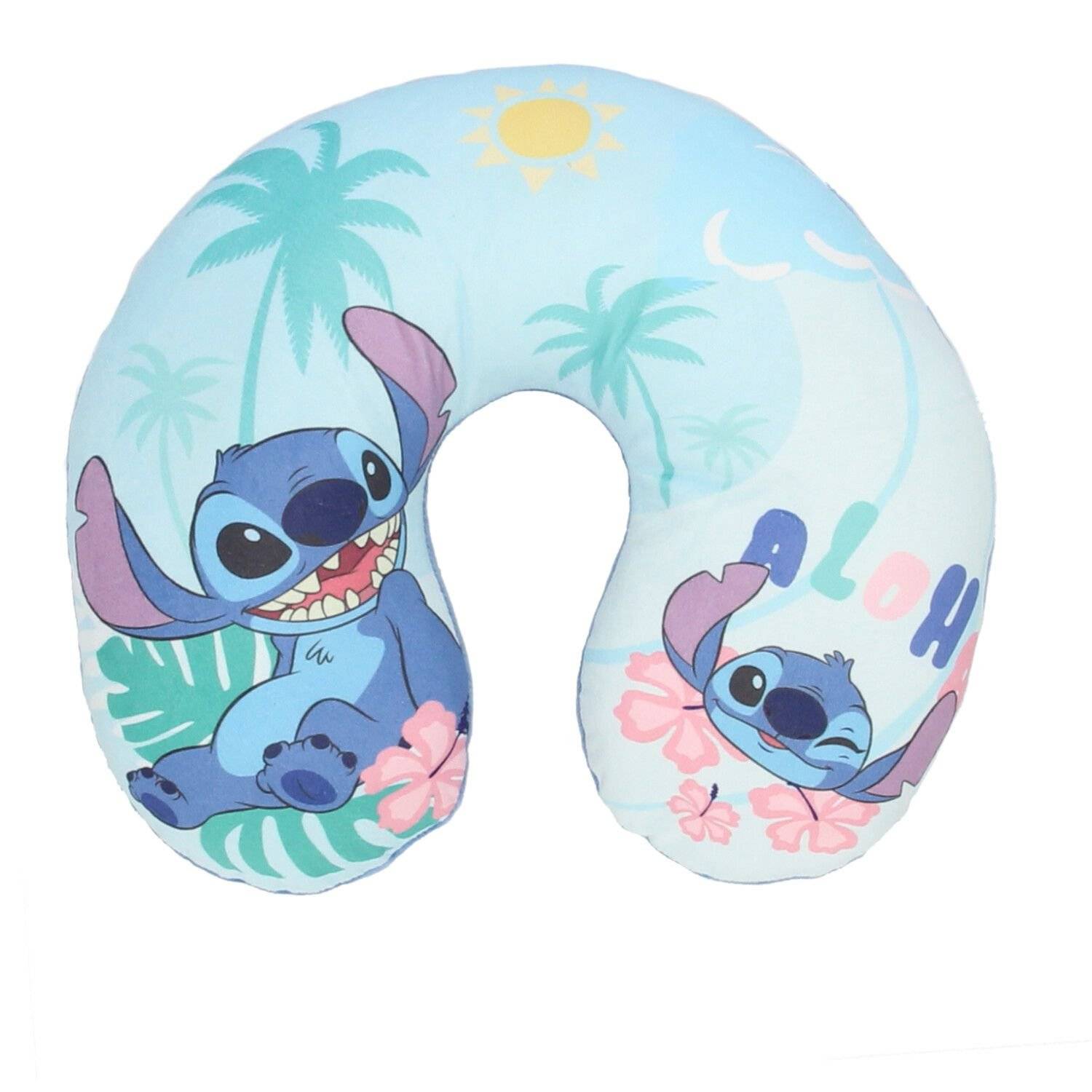 Lilo & Stitch Reisekopfkissen Nackenkissen für unterwegs kleines Kopfkissen Motiv 2