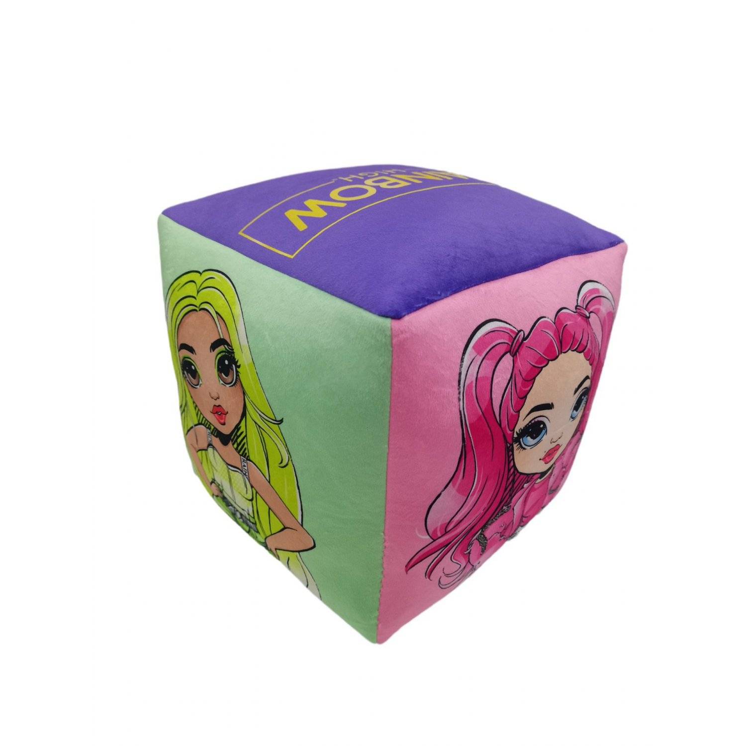 Rainbow High Würfelkissen Perfektes Dekokissen für jedes Zimmer