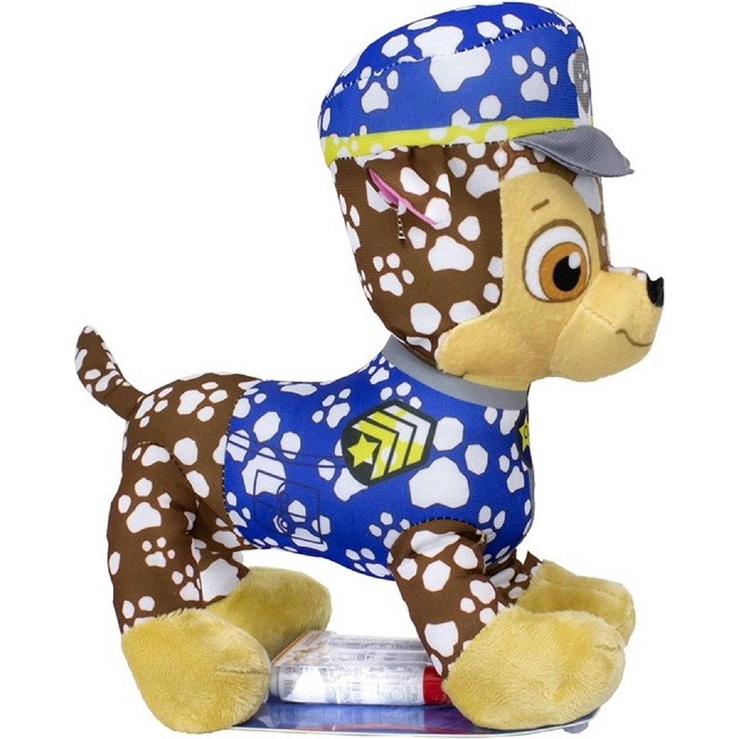 Paw Patrol Doodle Pup Ausmalbares Kuscheltier Waschbar Blau