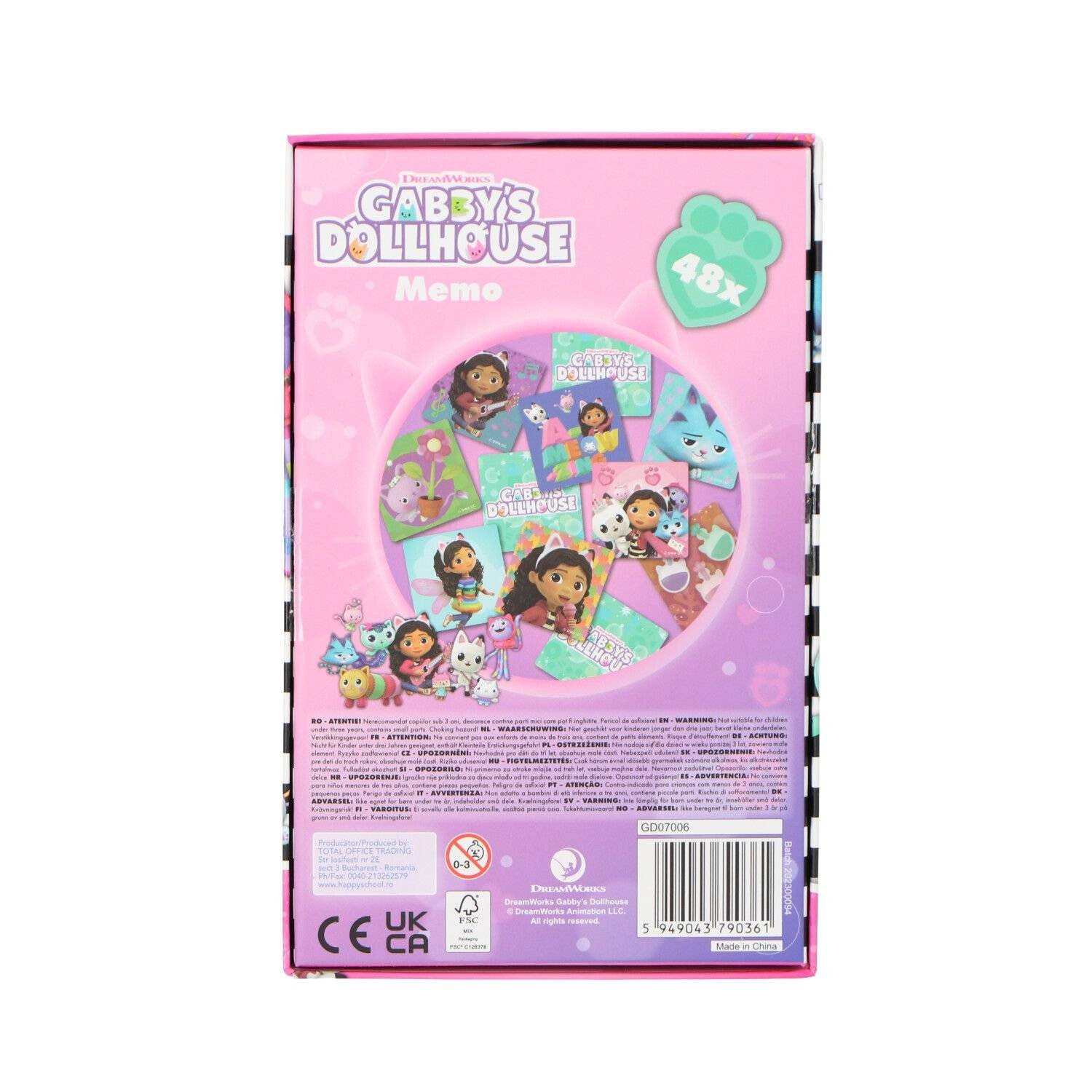 Gabby's Dollhouse Memory Spiel Gedächtnisspiel für Kinder Entdecke die Welt von Gabby