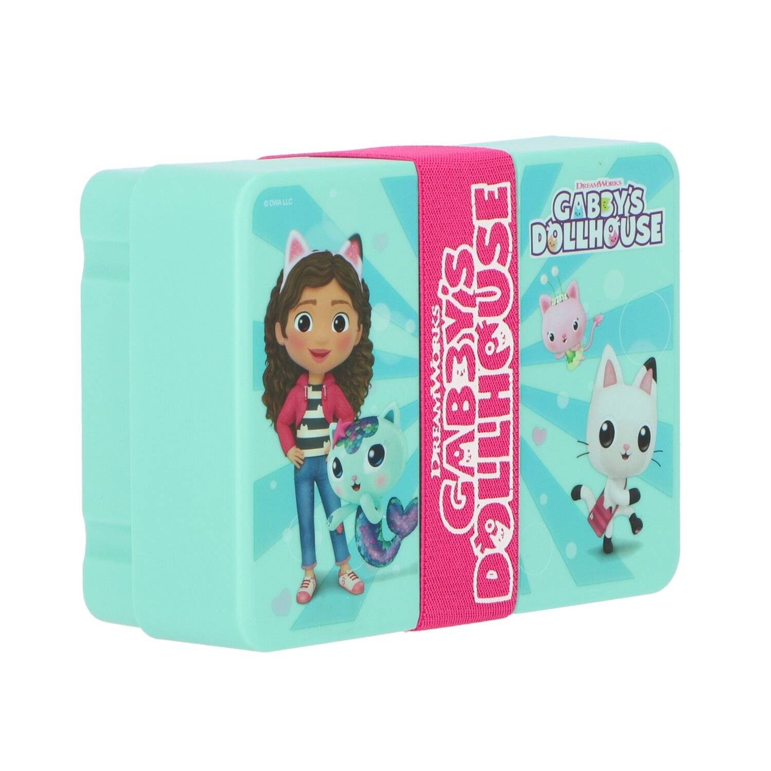 Gabby's Dollhouse Vielseitige Brotbox Lunchbox Pausenbox für unterwegs, 18x13x5 cm für Kinder