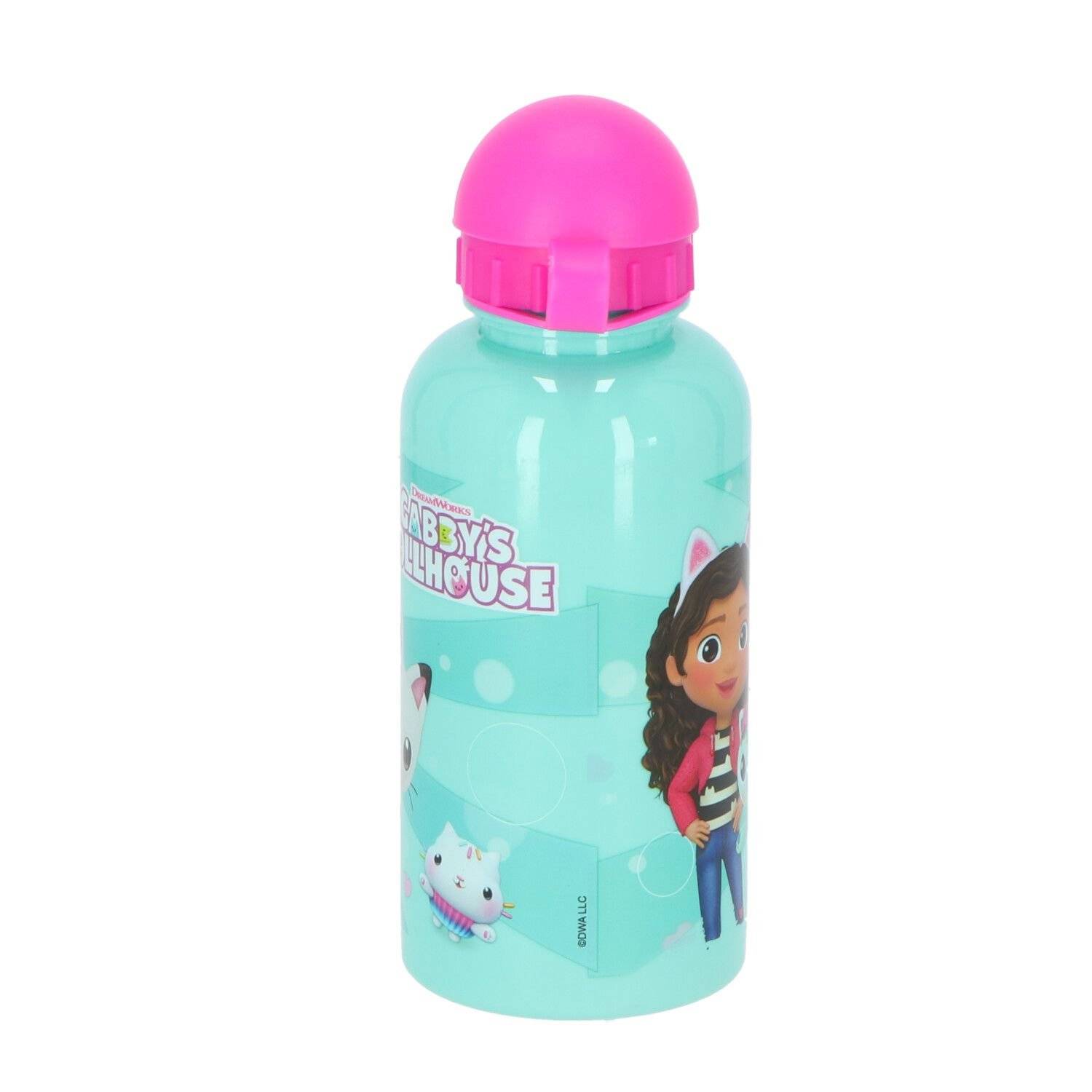 Gabby's Dollhouse Trinkflasche Wasserflasche aus Aluminium, 400 ml 17x7x7 cm für Kinder