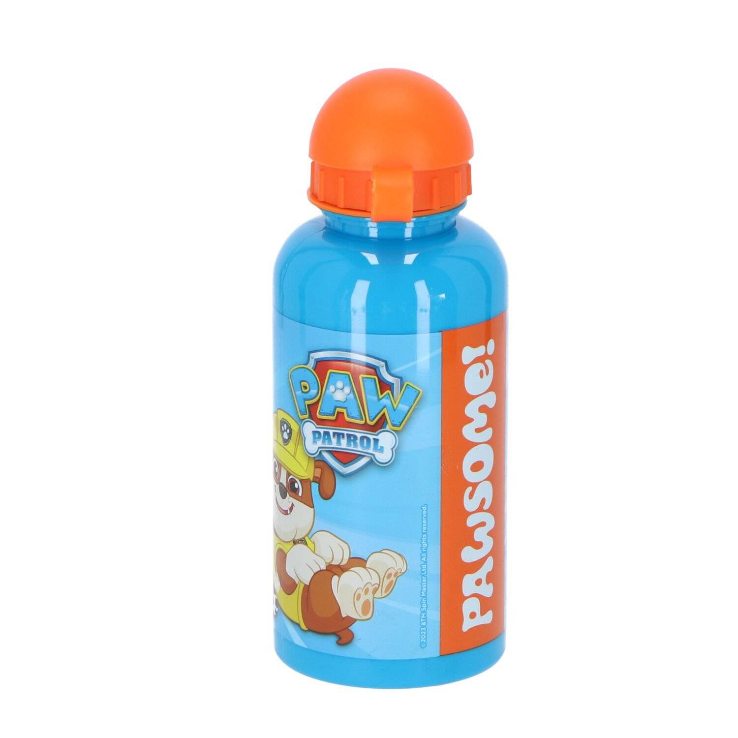 Paw Patrol Wasserflasche Robuste Aluminium Trinkflasche, 400 ml, ideal für Kinder, 17x7x7 cm