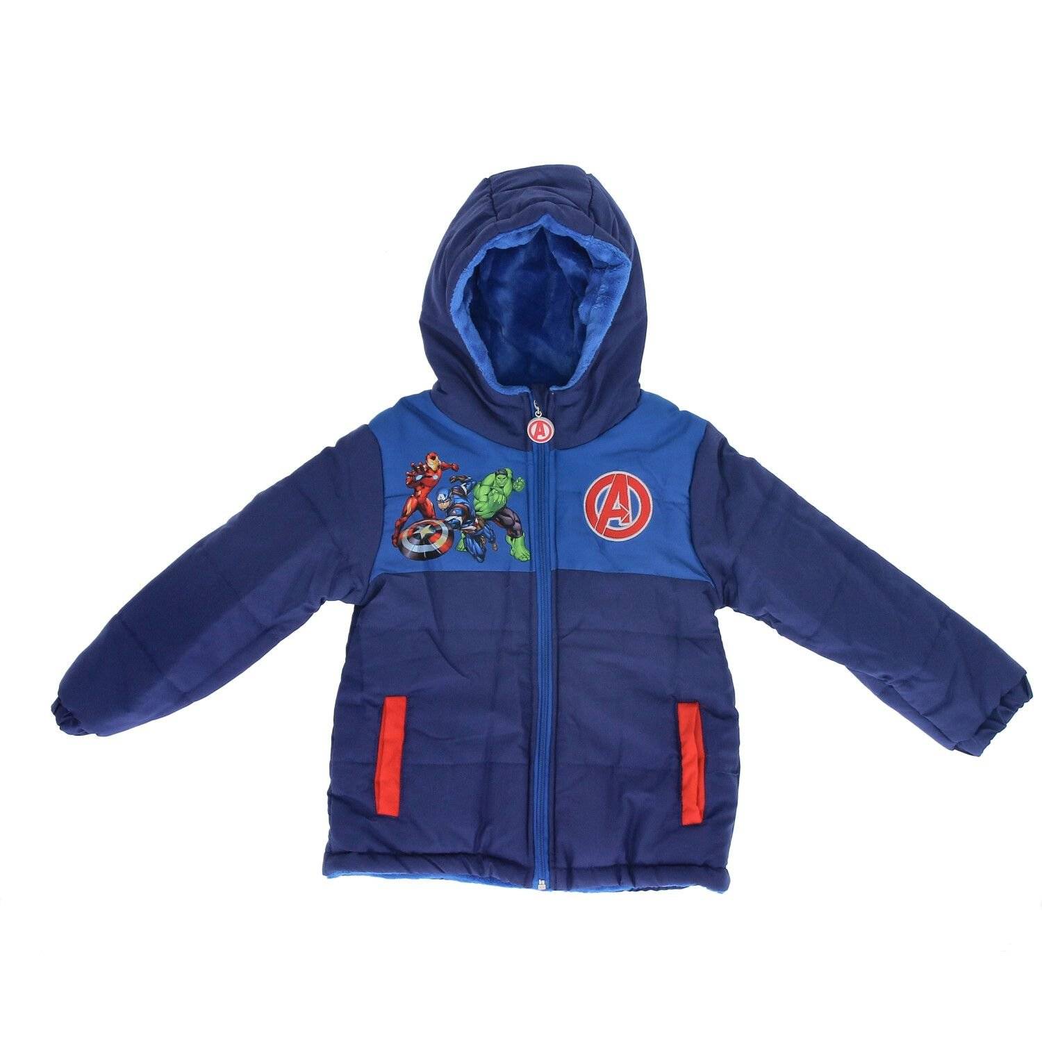 Avengers Winterjacke für Kinder Robuste und warme Outdoor-Bekleidung Blau 3 Jahre
