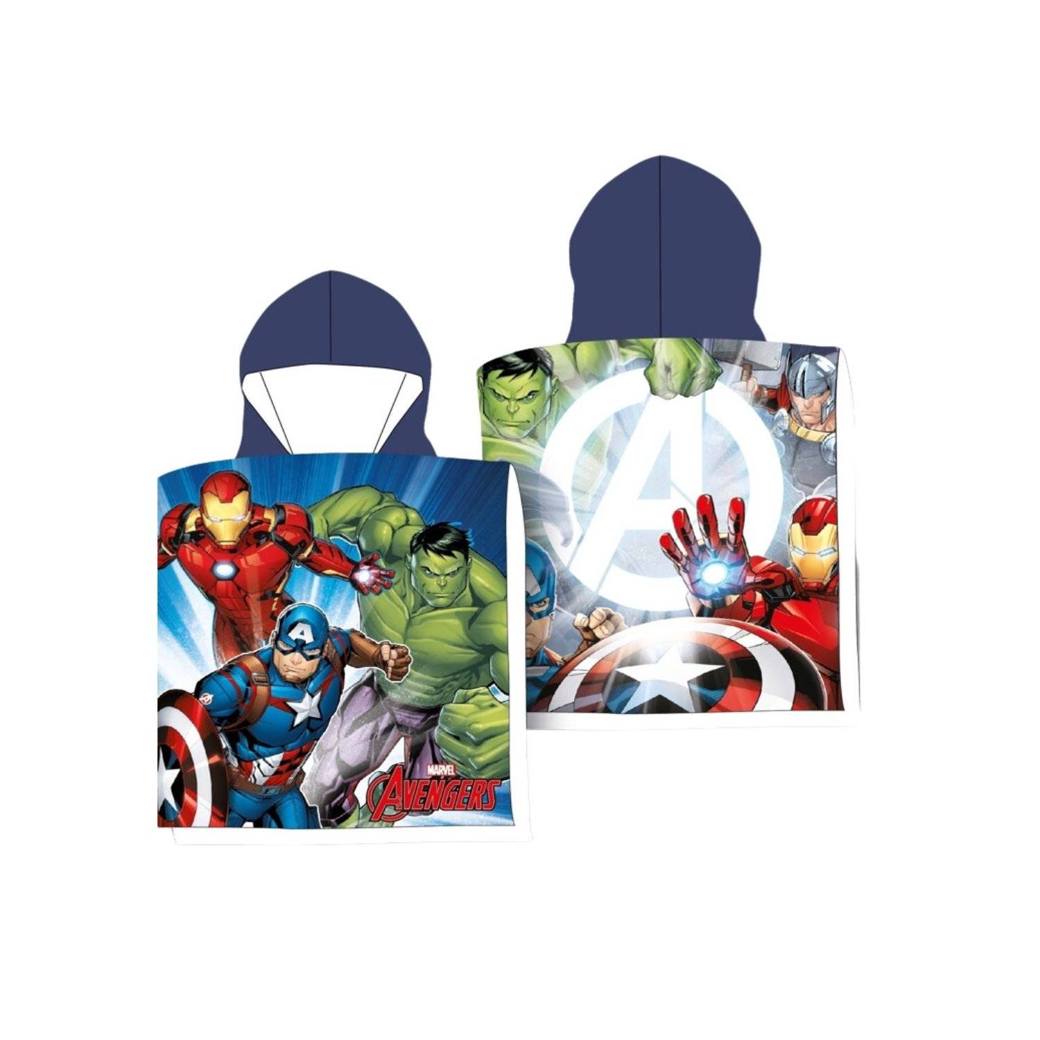 Avengers Poncho Weicher Kapuzenponcho für Kinder Perfekt für Zuhause und Unterwegs