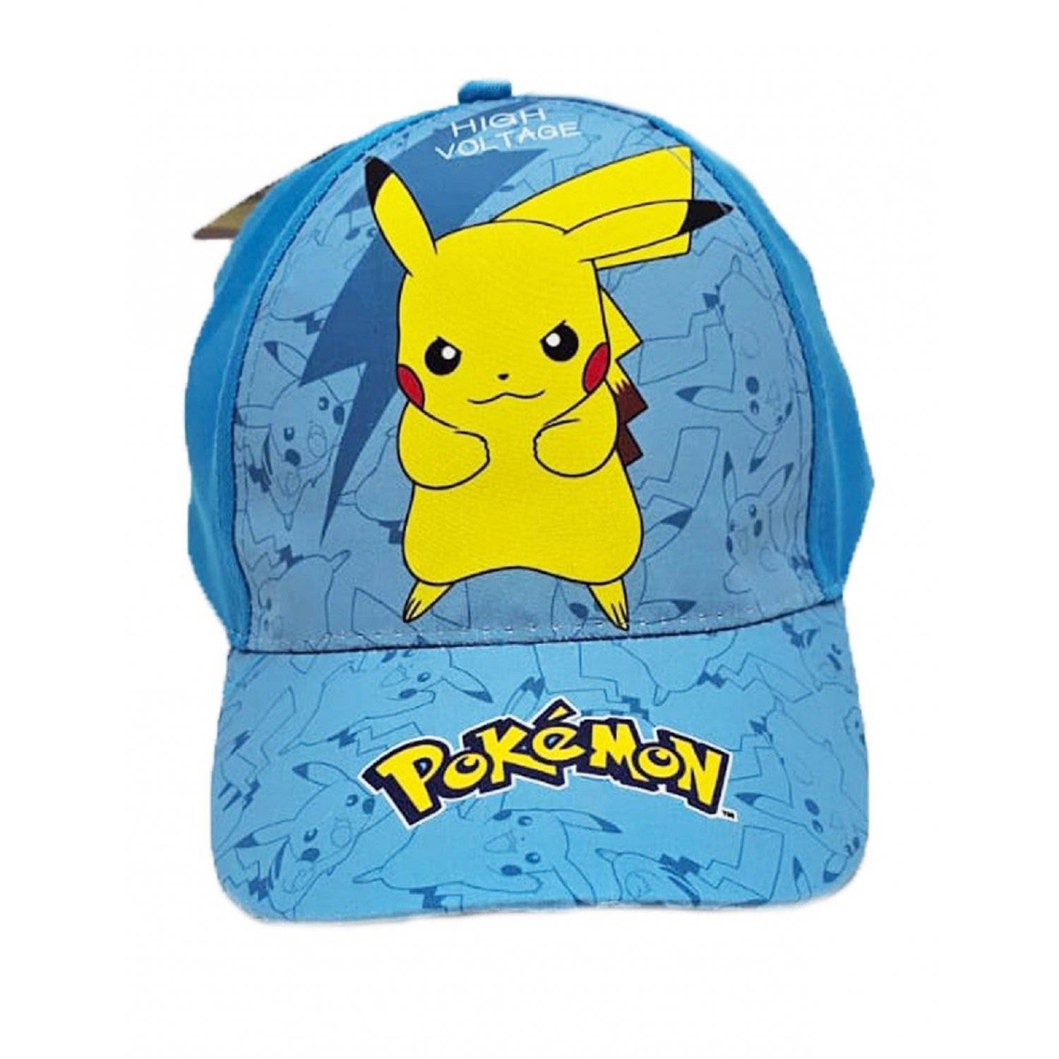 Pokémon Cap Kappe Mütze Baumwolle Kopfbedeckung Stilvoller Sonnenschutz für Kinder 54 cm Blau
