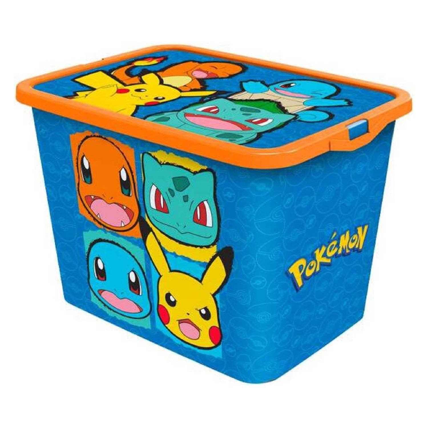 Pokemon Spielzeug-Click Box Aufbewahrungsbox Ideale Aufbewahrungslösung für Spielzeug 23 Liter