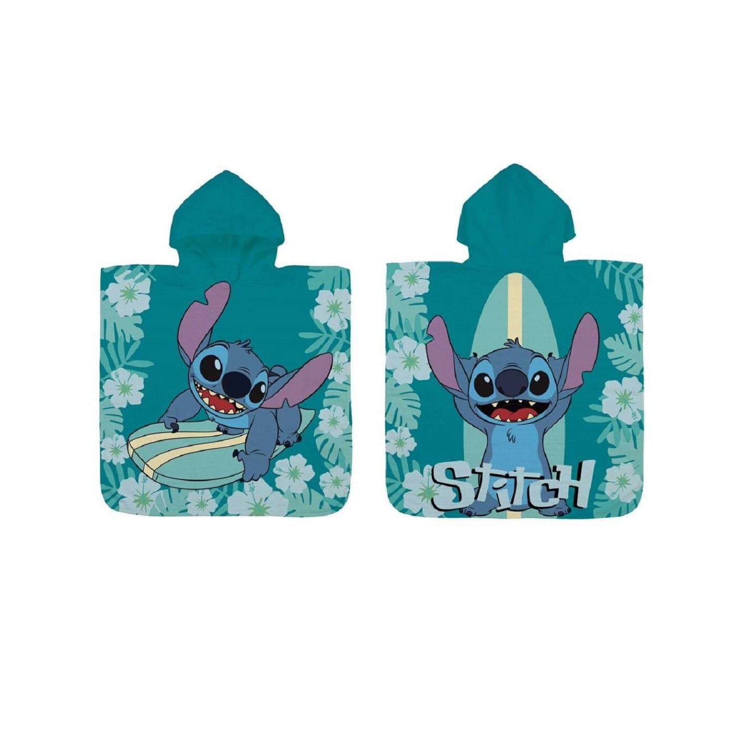 Lilo & Stitch Kinder-Kapuzenhandtuch Badeponcho Bequem und Stylisch