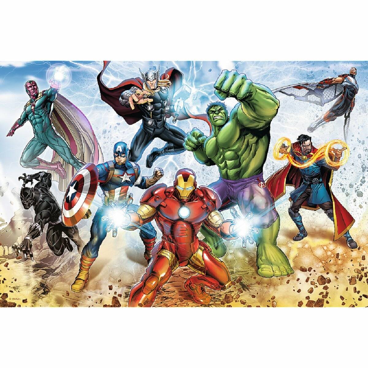 Marvel Avengers Puzzle Perfektes Geschenk für Superhelden-Fans Motiv 2