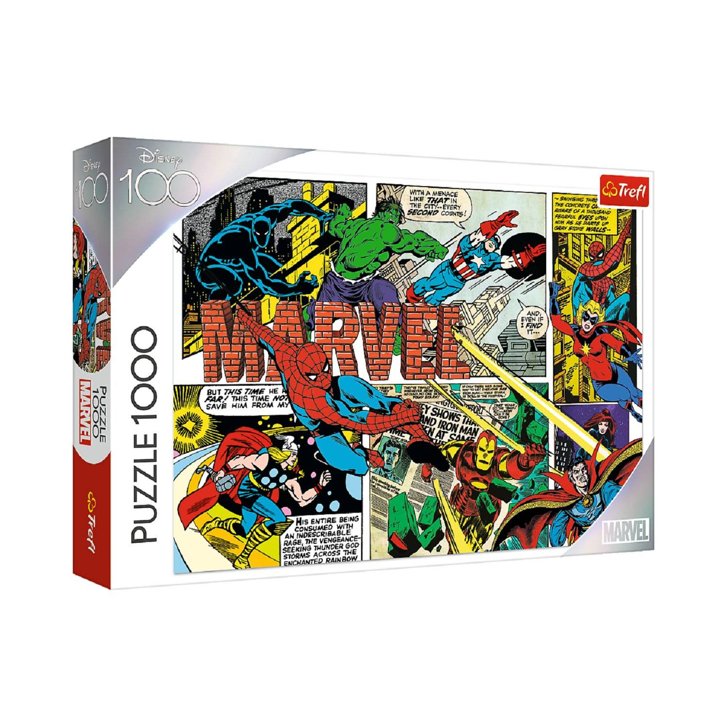 Marvel Retro Avengers Puzzle 1000 Teile Action und Nostalgie für Erwachsene und Kinder
